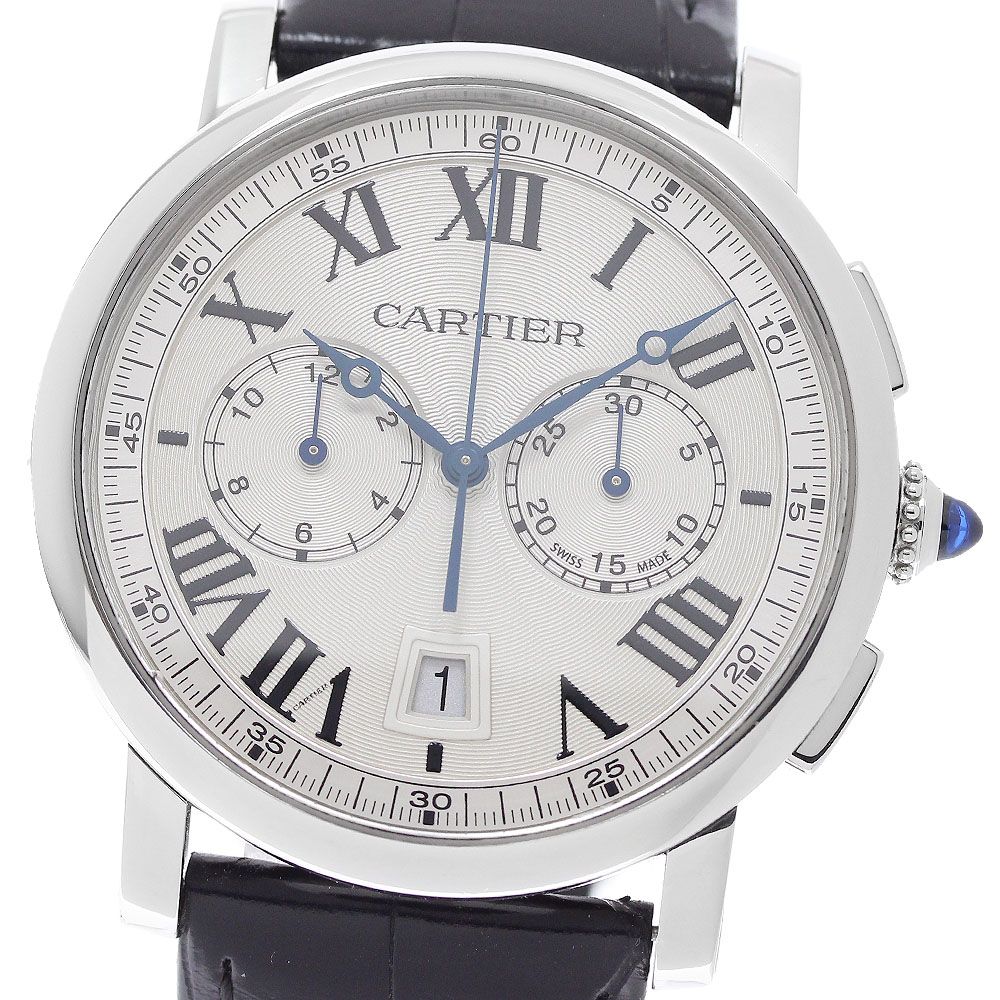 カルティエ CARTIER WSRO0002 ロトンド ドゥ カルティエ クロノグラフ 自動巻き メンズ _960389