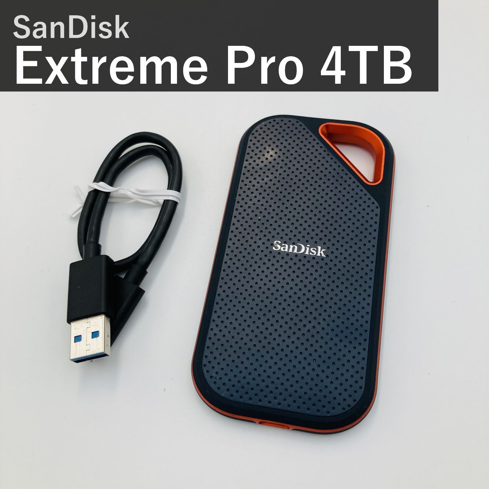 SanDisk サンディスク エクストリームプロ ポータブルSSD 4TB SDSSDE81-4T00-GH25 USB 3.2 Gen 2x2 最大2000MB/秒 防滴防塵IP55 外付けSSD ブラック 国内正規品 65,934円
