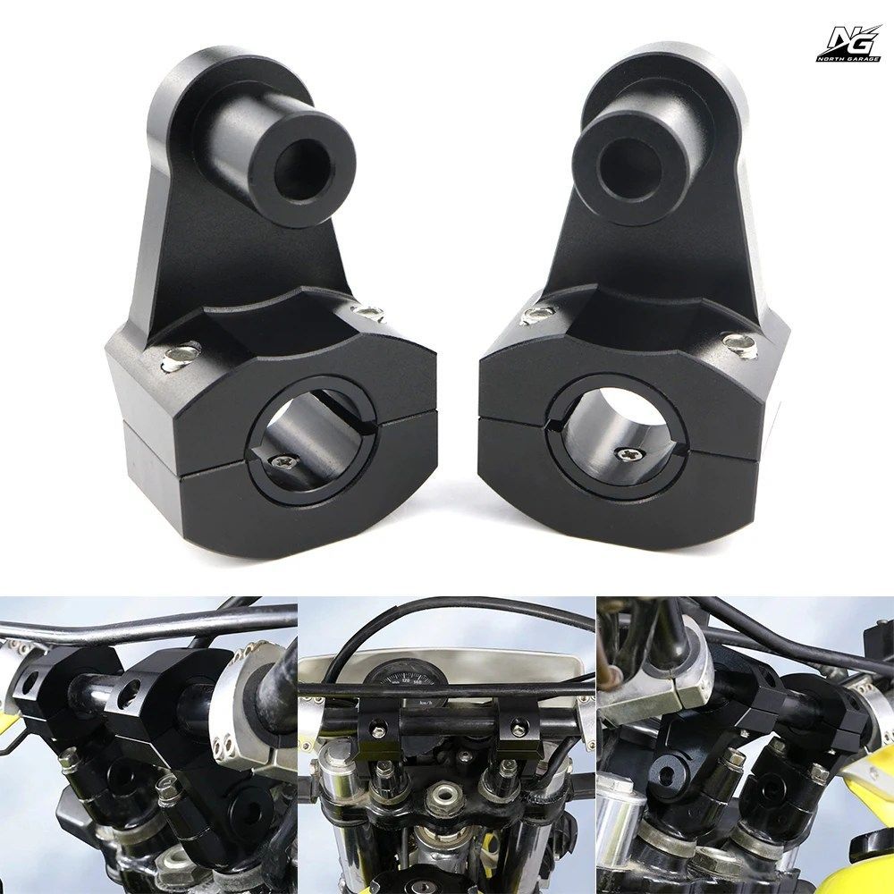 22mmハンドルバーマウントクランプライザー YAMAHA FMX 650 XJ 6 / DI FYZ450F WR400F FZ1 FZ6 TDM850 FZ1 MT-07 MT-15 XJR 400
