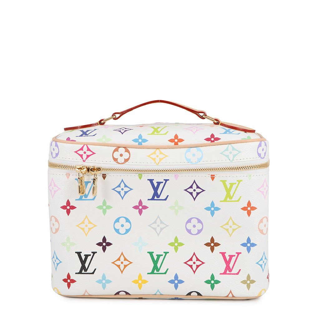 ルイヴィトン バニティバッグ モノグラム・マルチカラー LV × TM ニース・ BB M28340 化粧ポーチ コスメ 小物入れ 村上隆 コラボ