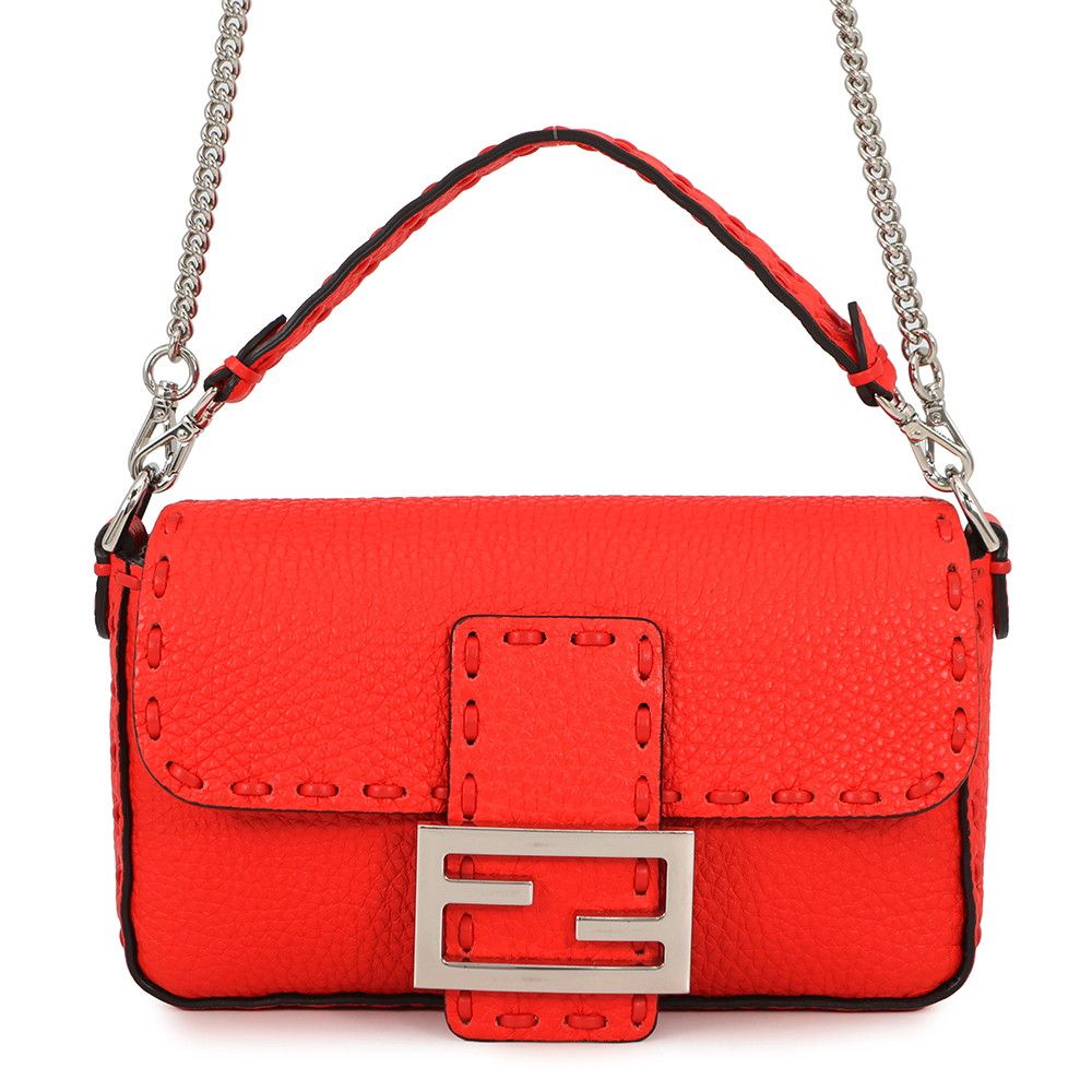 フェンディ ハンドバッグ セレリア FF バゲット ミニ 8BS017 FENDI 2wayショルダーバッグ