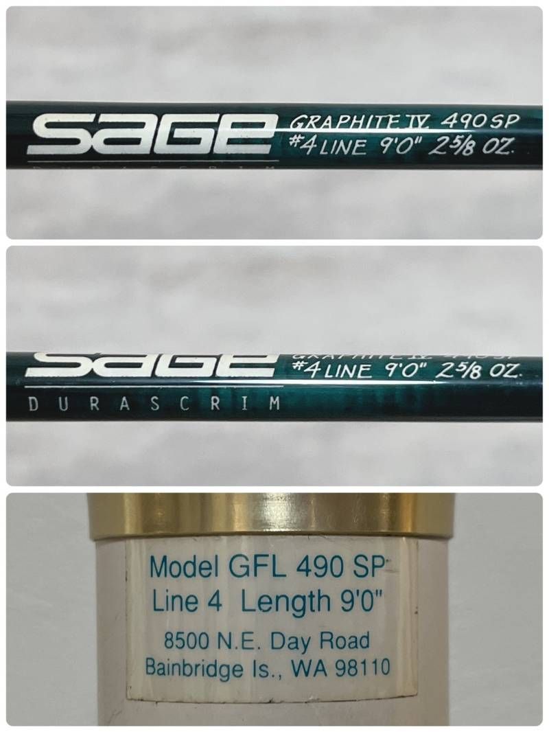 美品! SAGE GRAPHITE IV 490SP フライロッド 釣竿 セージ ケース付