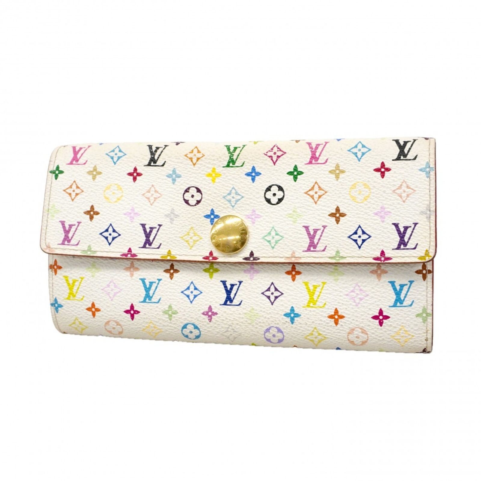 ルイ・ヴィトン(Louis Vuitton) ルイ・ヴィトン 長財布 モノグラム・マルチカラー ポシェットポルトモネクレディ M60004 ブロンレディース