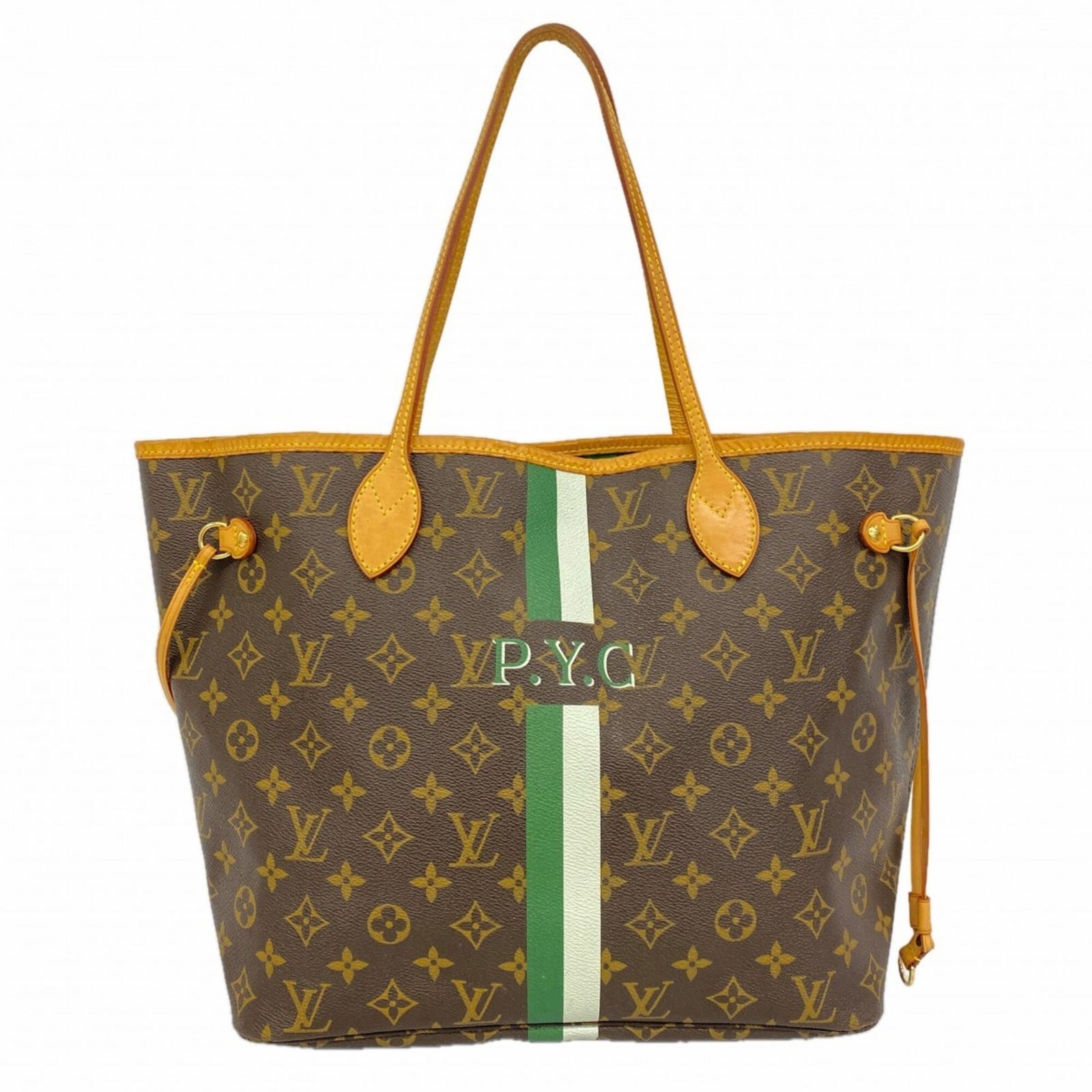 ルイ・ヴィトン(Louis Vuitton) ルイ・ヴィトン トートバッグ モノグラム ネヴァーフルMM マイLVヘリテージ ブラウン グリーンレディース