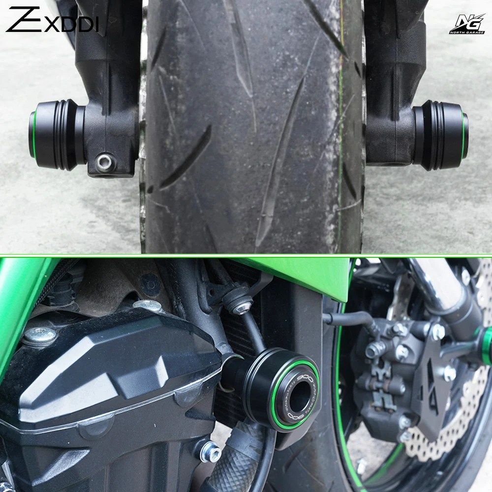 カワサキ Z900 RS SE 2017-2024 - 26 モーターサイクル フレーム スライダー フロント リア ホイール アクスル クラッシュ プロテクター パ