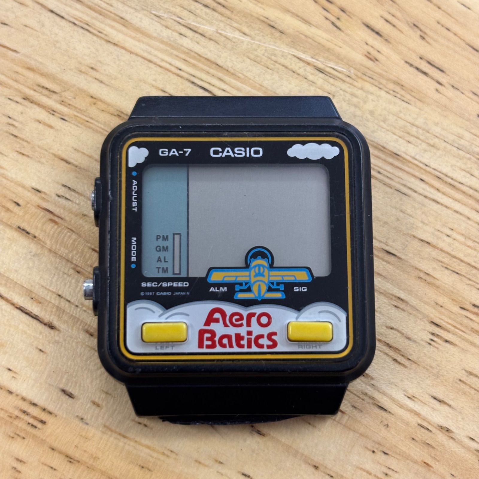【希少 当時物】CASIO カシオ Aero Batics エアロバティクス GA-7 688 デジタル 腕時計 ゲームウォッチ 1987年 昭和レトロ ヴィンテージ コレクション 動作未確認 ベルト切れ ピン有り