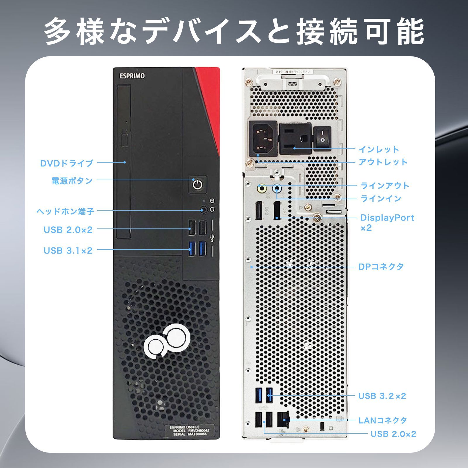 整備済】富士通 i5/GTX1650 Win11 Office付 PC - メルカリ