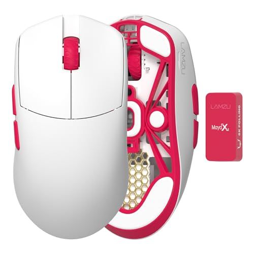 LAMZU MAYA X REJECTモデル【8Kドングル入り】 ゲーミングマウス 無線 軽量 47g type-C 充電 ワイヤレス リジェクト×ラムズ REJECT SPECIAL EDITION/ 670b4848