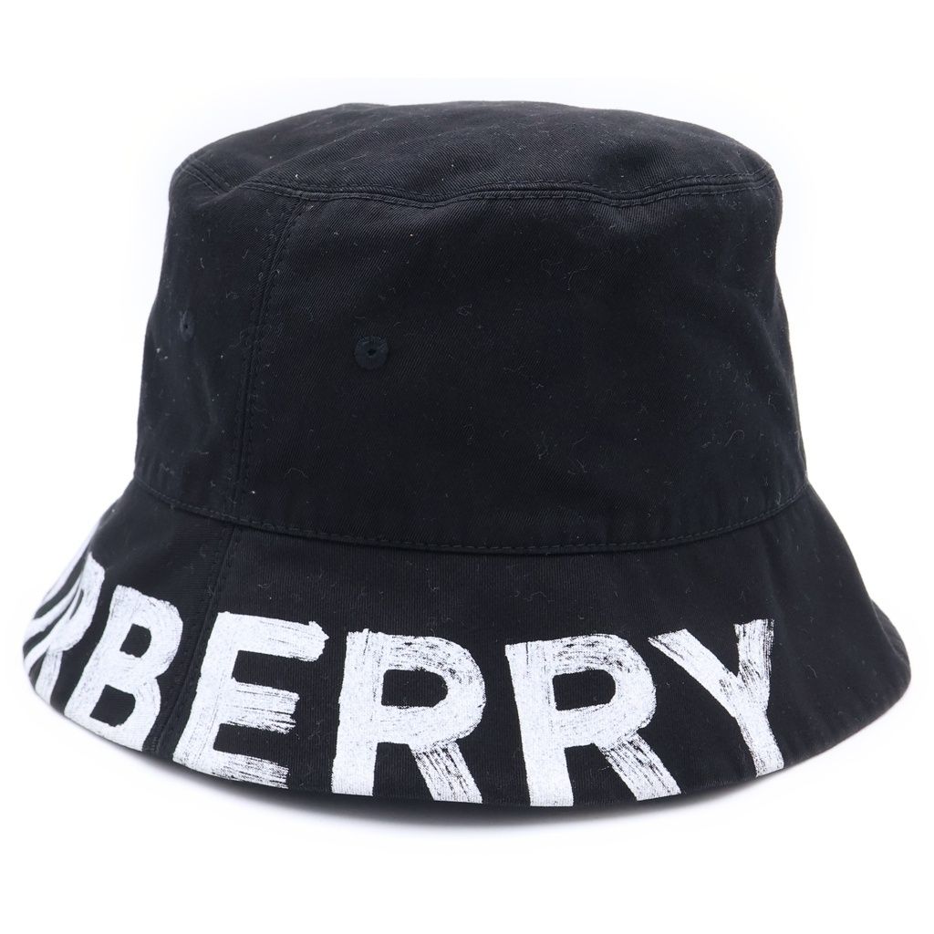 BURBERRY (バーバリー) バケットハット ブラック コットン L
