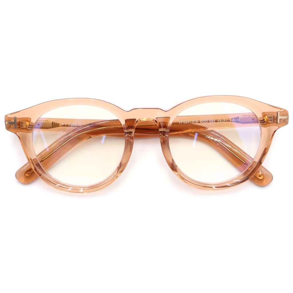 TOM FORD (トムフォード) TF5931-D-B アジアンフィット ウェリントンフレーム クリア サングラス メガネ ピンク 16,323円