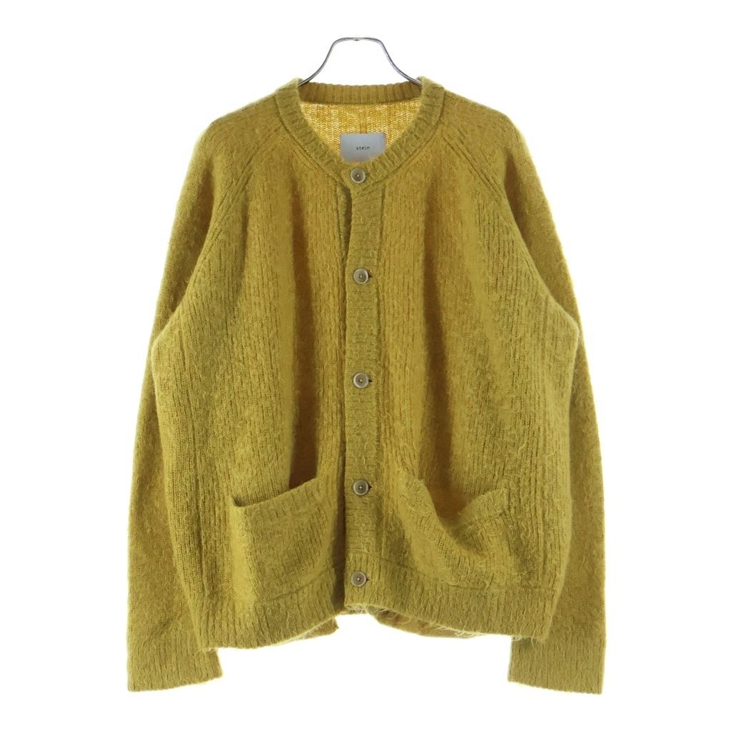 Stein (シュタイン) 21AW SUPER KID MOHAIR CARDIGAN ST.312 スーパーキッドニットカーディガン 長袖 イエロー