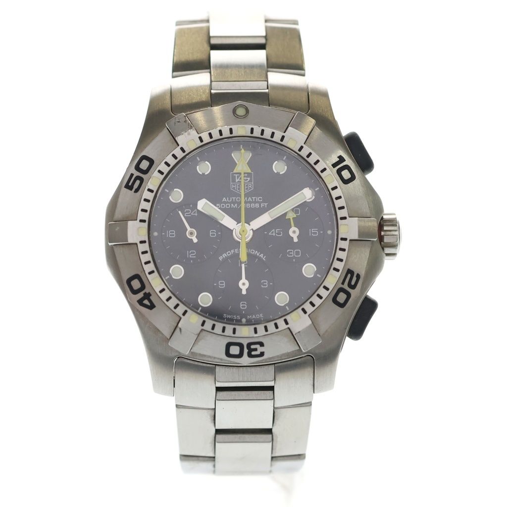 TAG HEUER (タグホイヤー) アクアグラフ インデックス文字盤 ブラック文字盤 ステンレス 自動巻き SS/AT CN211A 腕時計