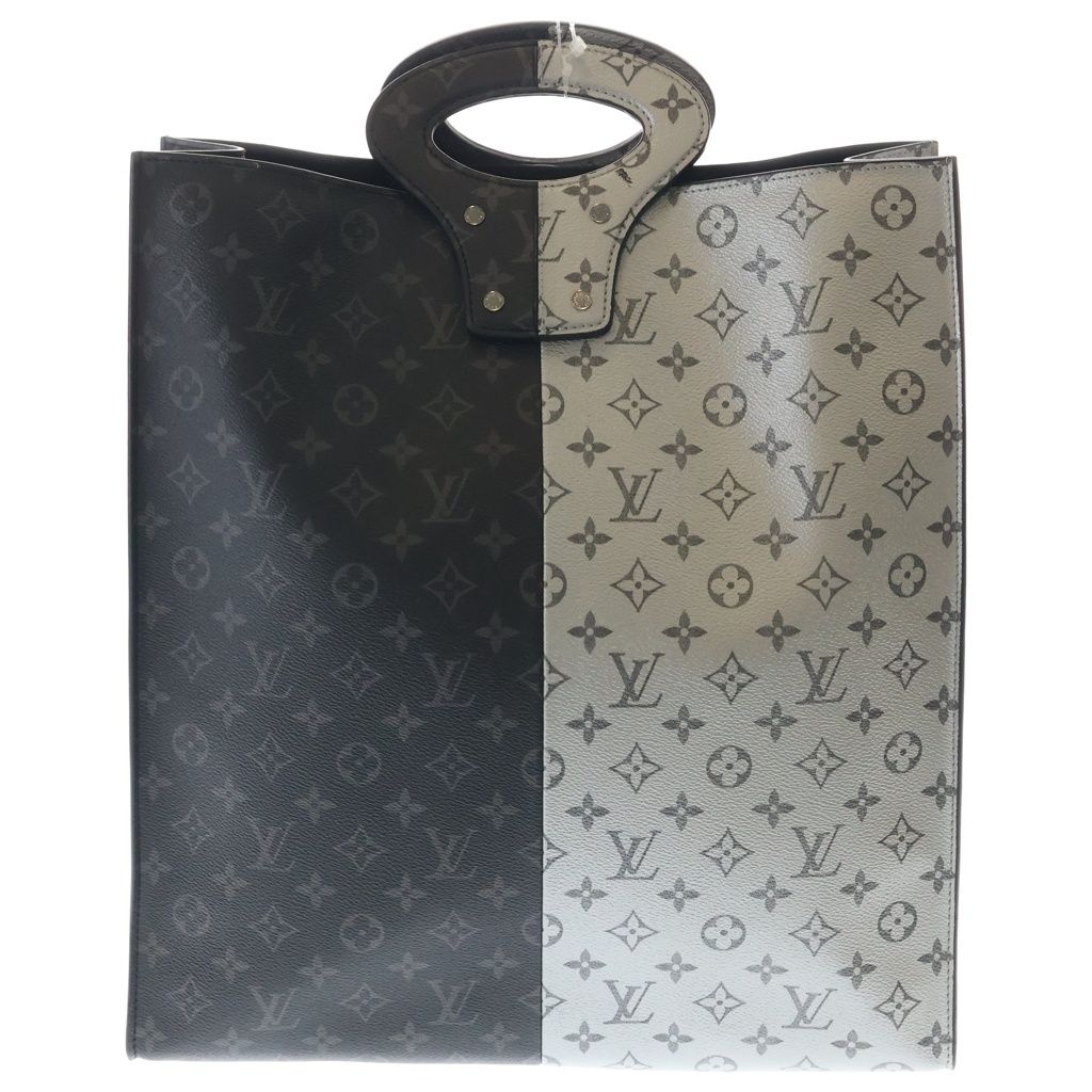 LOUIS VUITTON (ルイヴィトン) モノグラム スプリット トートバッグ ブラック/シルバー M43816