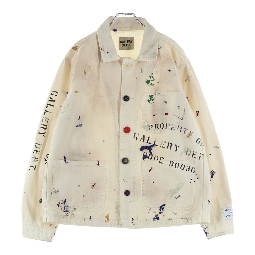 GALLERY DEPT. (ギャラリーデプト) 24SS EP JACKET イーピー ペイント加工 シャツジャケット アイボリー
