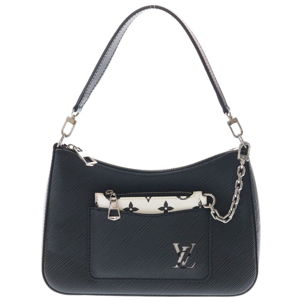 LOUIS VUITTON (ルイヴィトン) エピ マレル ショルダーバッグ ハンドバッグ 2WAYバッグ ブラック レザー M80689 シルバー金具
