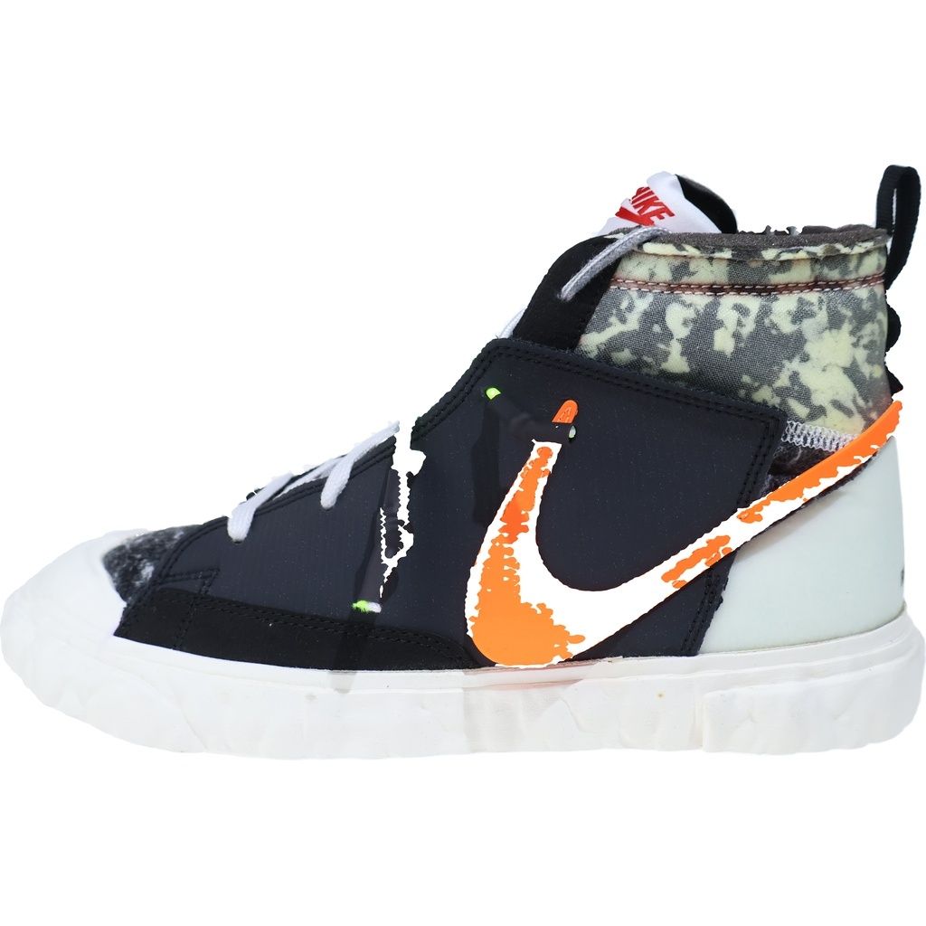 NIKE (ナイキ) ×READYMADE BLAZER MID レディメイド ミッドカットスニーカー ブラック/グレー US8.5/26.5cm CZ3589-001