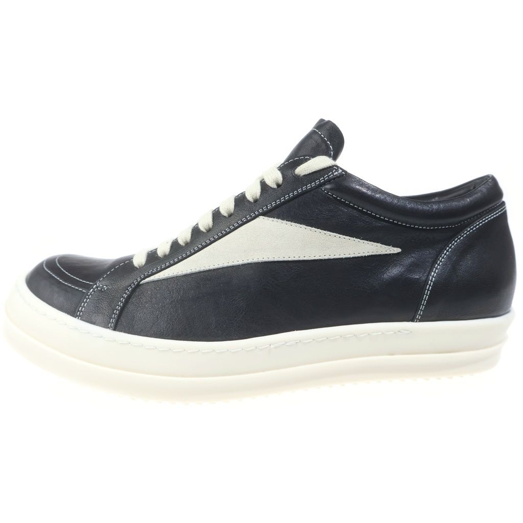 Rick Owens (リックオウエンス) VINTAGE SNEAKS ヴィンテージスニーカー レザーローカットスニーカー ブラック RU01F2897-LGYLVX