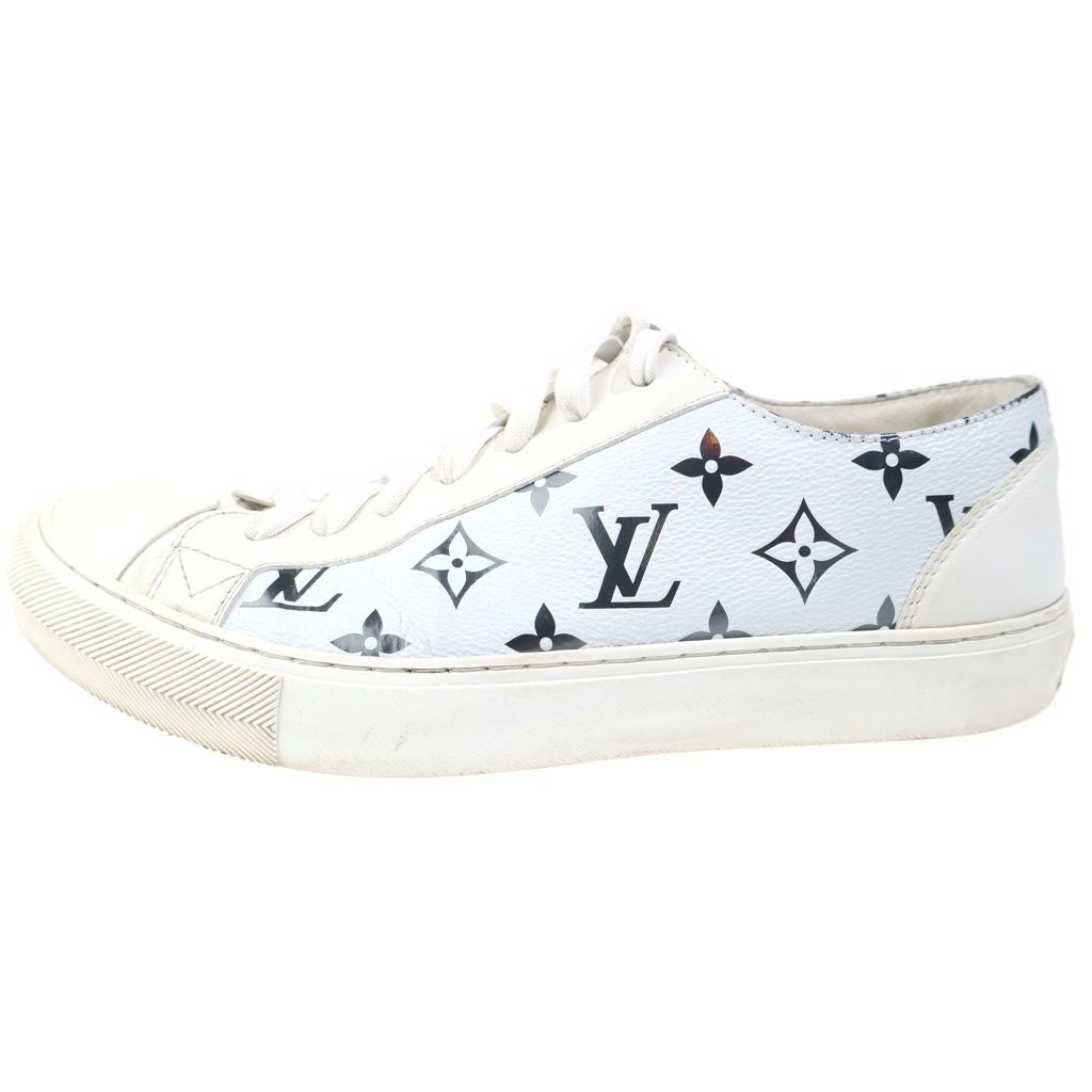LOUIS VUITTON (ルイヴィトン) 21SS モノグラム タトゥーライン レザー ローカットスニーカー ホワイト LD0231