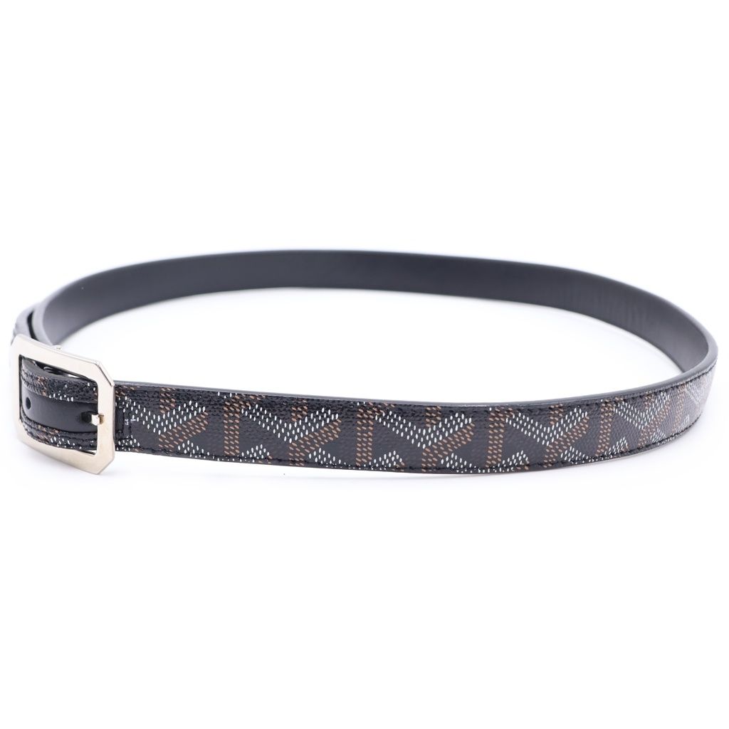 GOYARD (ゴヤール) ヘリンボーン レザーベルト ブラック