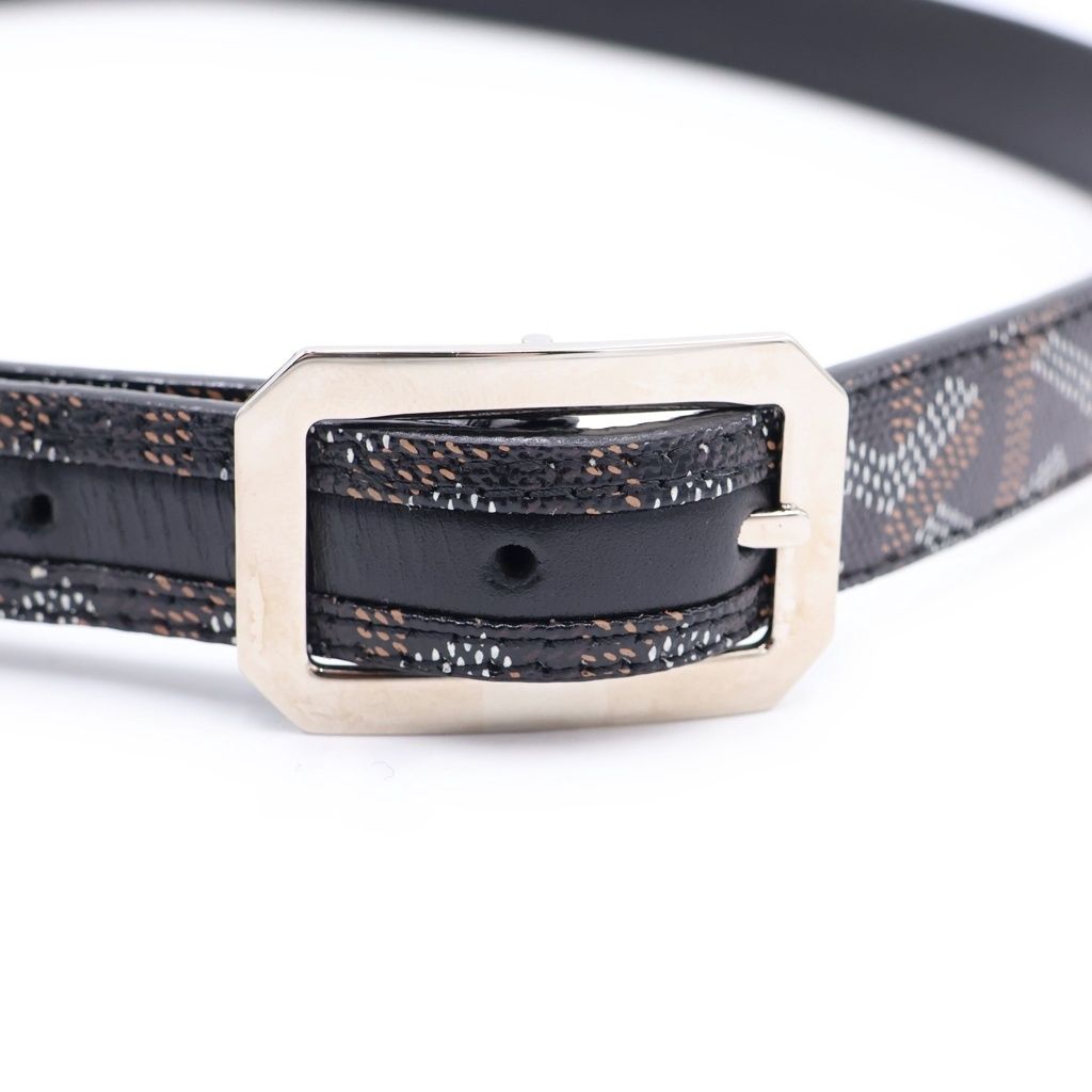 GOYARD (ゴヤール) ヘリンボーン レザーベルト ブラック - メルカリ