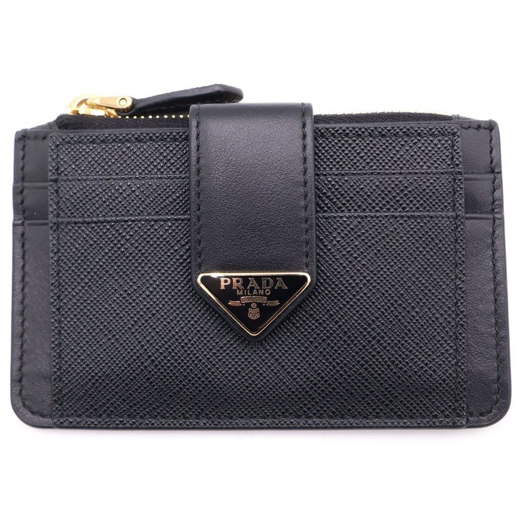PRADA (プラダ) SAFFIANO TAB LU サフィアーノ コインケース ブラック