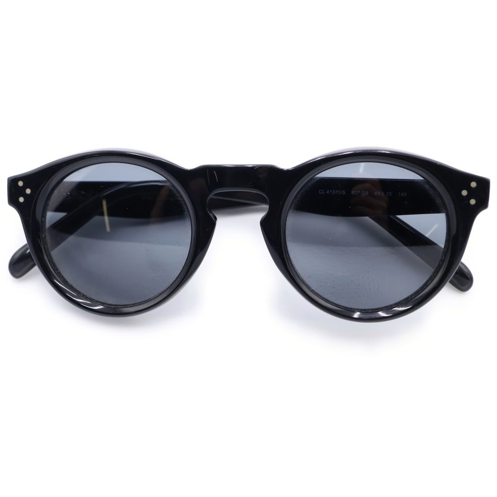 CELINE (セリーヌ) オーバルフレーム サングラス 眼鏡 ブラック CL41370