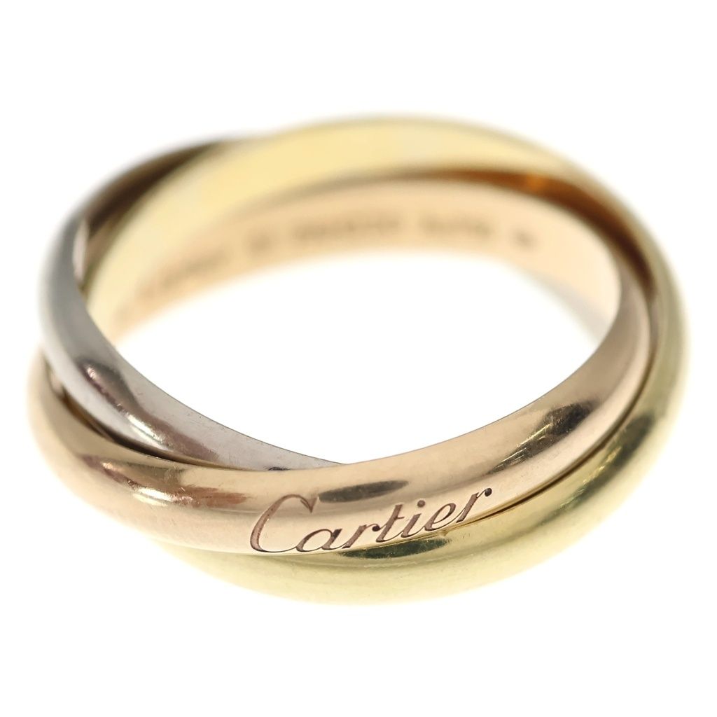 Cartier (カルティエ) トリニティ リング ピンクゴールド×ゴールド×シルバー Au750/YG/PG/WG 10.7g #61