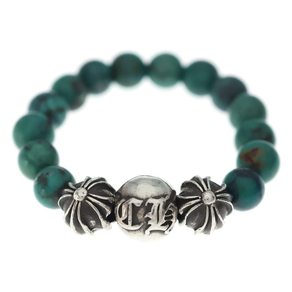 CHROME HEARTS (クロムハーツ) BEAD RING ビーズ ターコイズリング