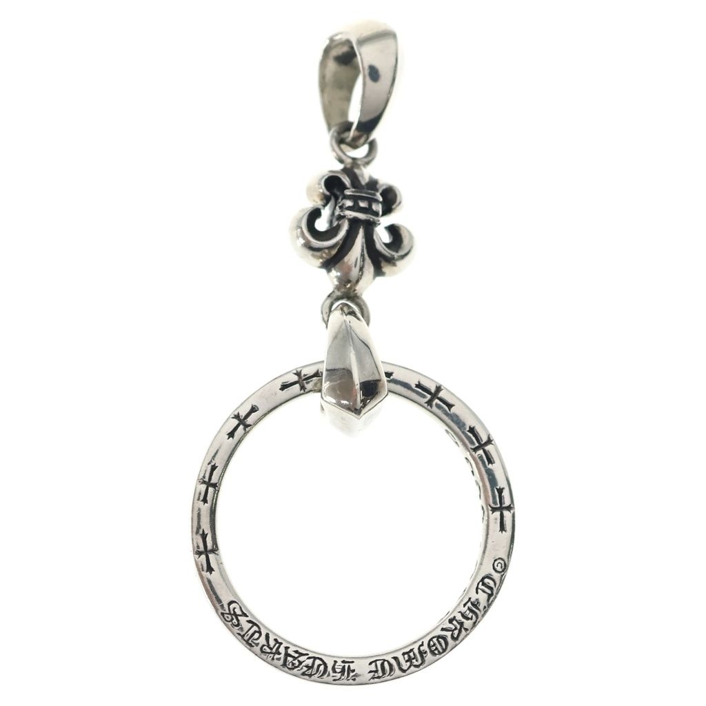 CHROME HEARTS (クロムハーツ) EWLP NTFL アイウェアループ NTFLフレアモチーフ ネックレストップ シルバー