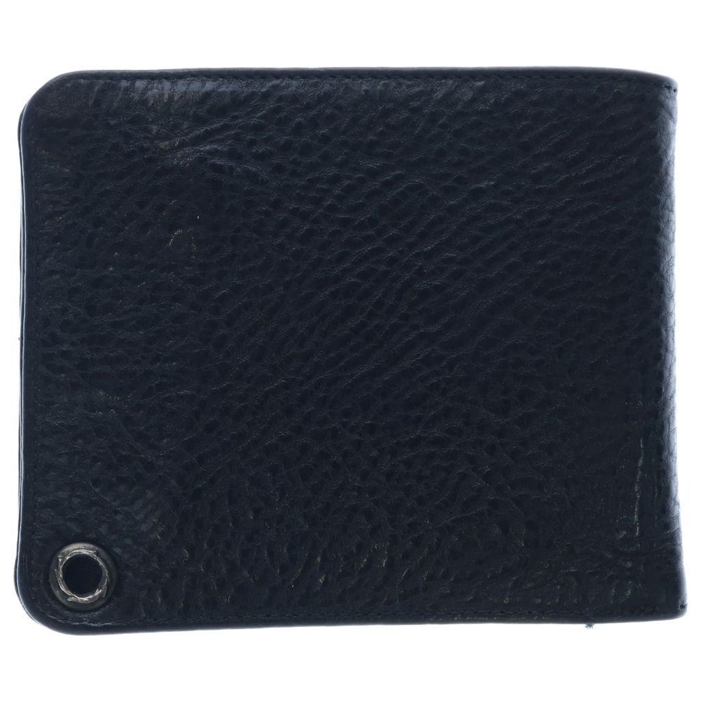 CHROME HEARTS (クロムハーツ) 1SNAP 1スナップ クロス ボールボタン レザーウォレット 財布 ブラック BCA361