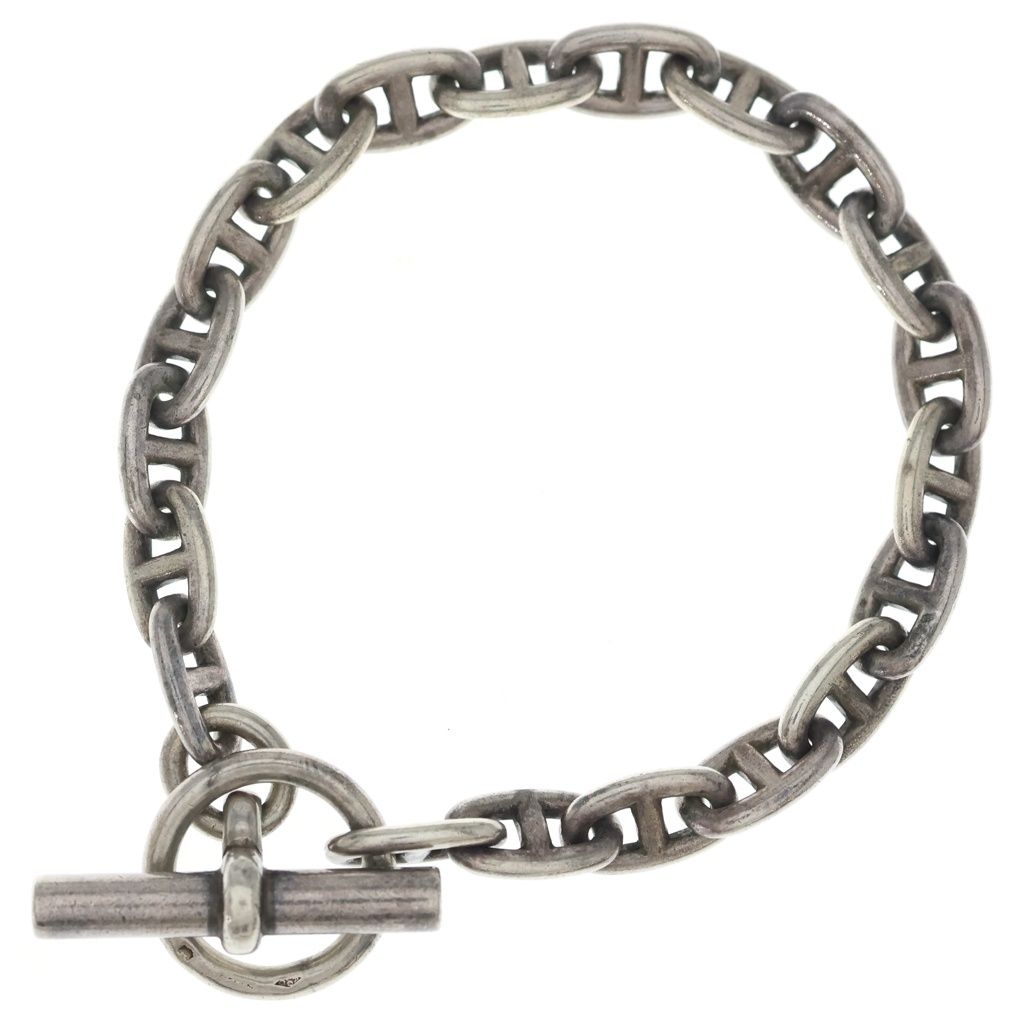 HERMES (エルメス) 90S VINTAGE Chaine d'Ancre シェーヌダンクル PM 20コマ チェーンブレスレット シルバー