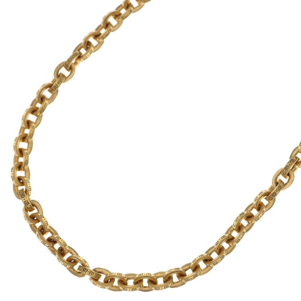 CHROME HEARTS (クロムハーツ) 22K PAPERCHAIN 20 ペーパーチェーンネックレス 20inch ゴールド BCA016