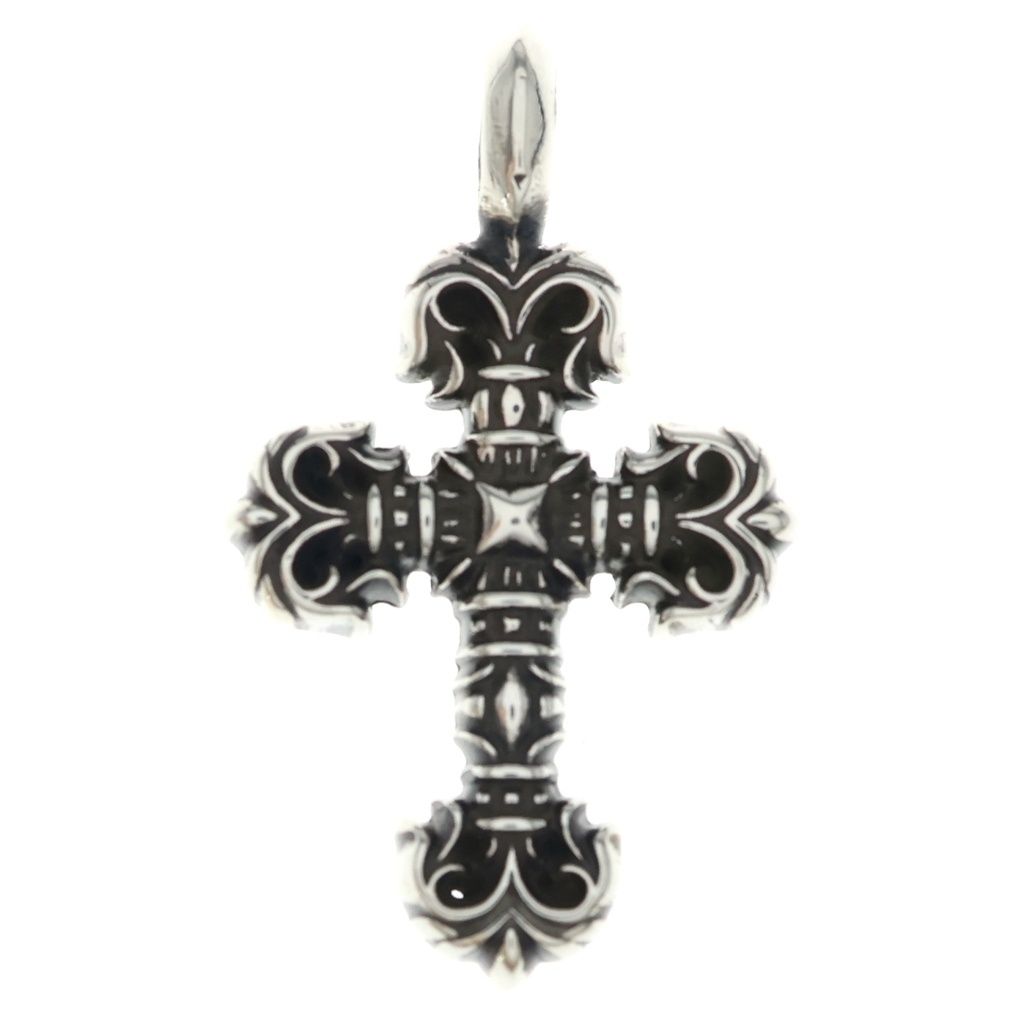 CHROME HEARTS (クロムハーツ) CHARM FILIGREE TINY タイニーフィリグリークロス チャーム ペンダントトップ シルバー BCA225