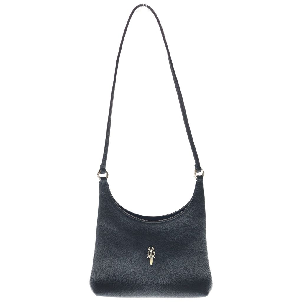 CHROME HEARTS (クロムハーツ) VIV LTHR DAGGER BAG ヴィヴ ダガーレザーバック ショルダーバック ブラック レディース