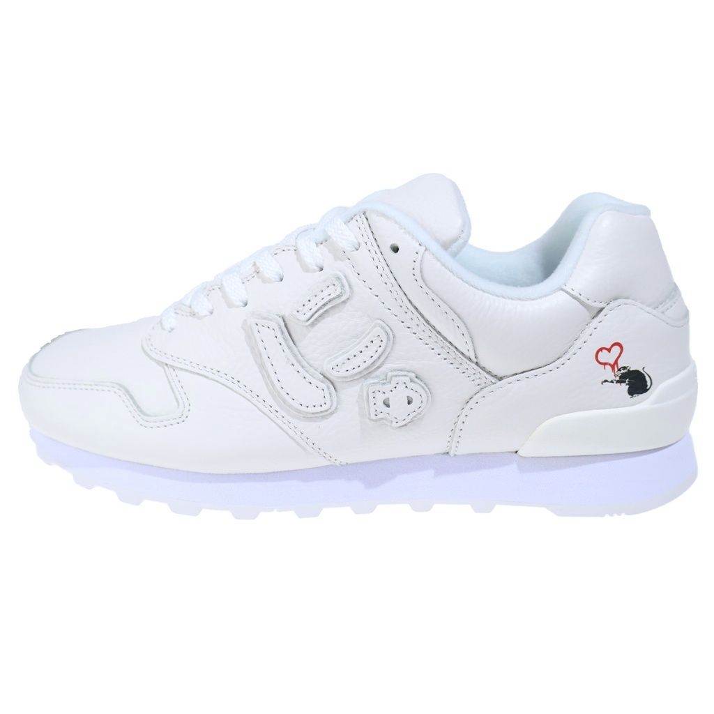 Sangacio (サンガッチョ) Nyus BRANDALISED Pure Whiteニューズ ブランドライズド ピュアホワイト ローカットスニーカー シューズ ホワイト US8/26.0cm