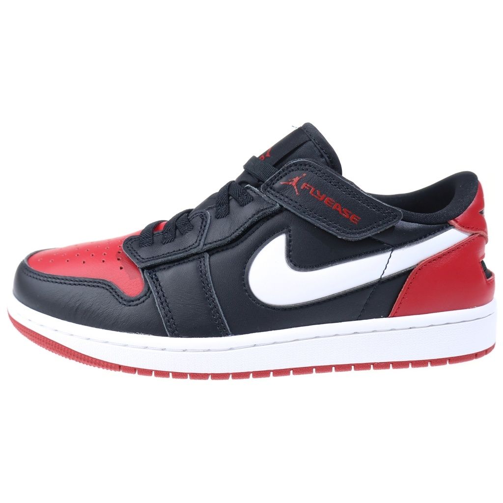 NIKE (ナイキ) AIR JORDAN 1 Low Flyease エアジョーダン ローカットスニーカー ブラック/レッド US9.5/27.5cm DM1206-066