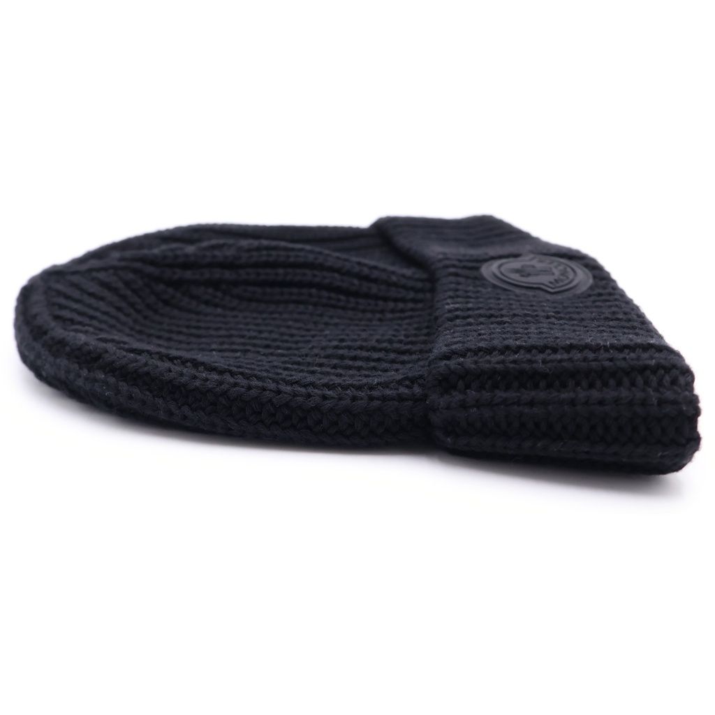 MONCLER (モンクレール) BERRETTO TRICOT HAT フロントロゴ ビーニー