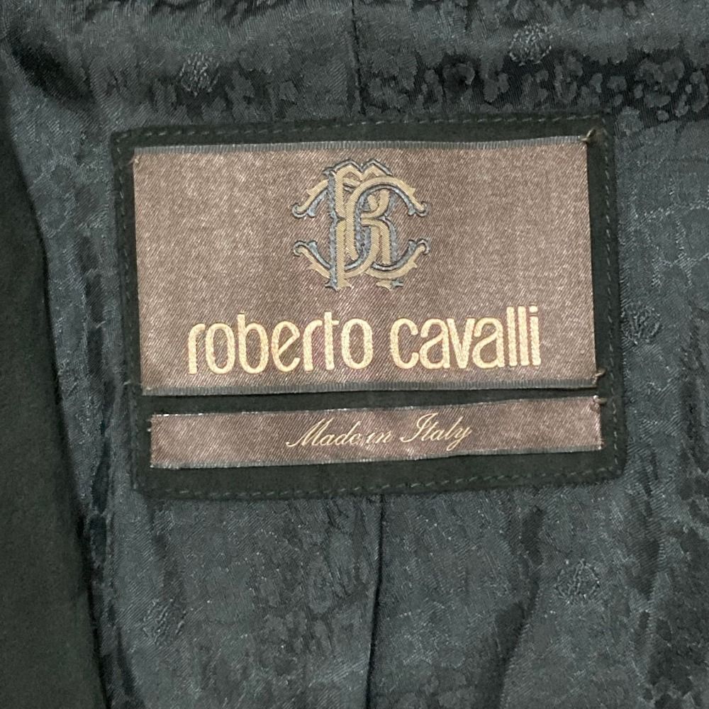 美品 Roberto cavalli ロベルトカヴァリ スエードレザー テーラード