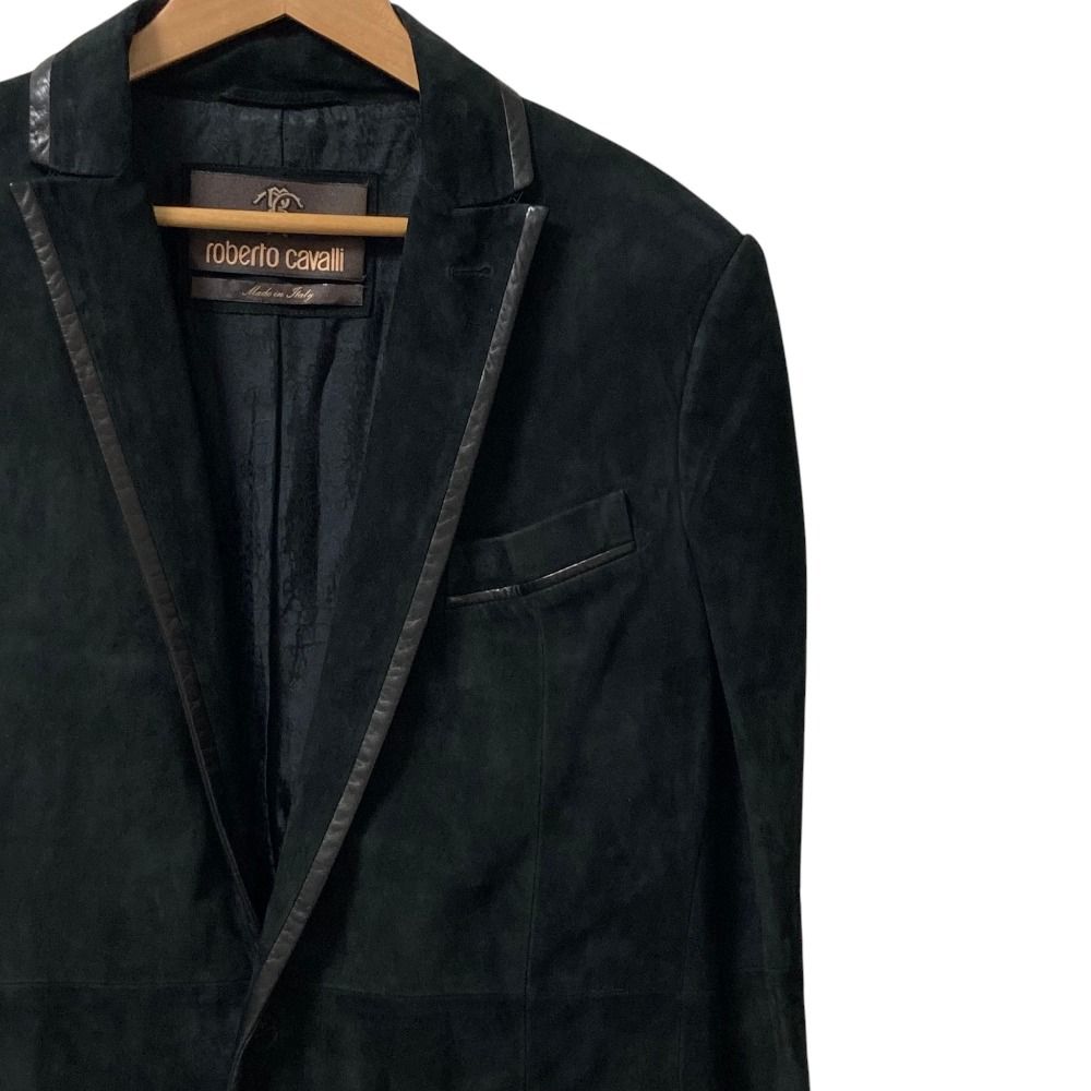 美品 Roberto cavalli ロベルトカヴァリ スエードレザー テーラード