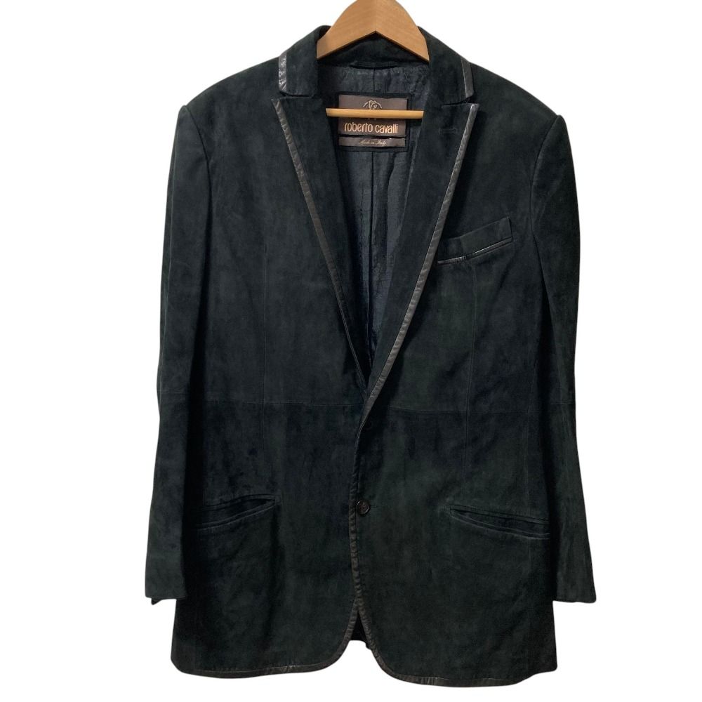 美品 Roberto cavalli ロベルトカヴァリ スエードレザー テーラード