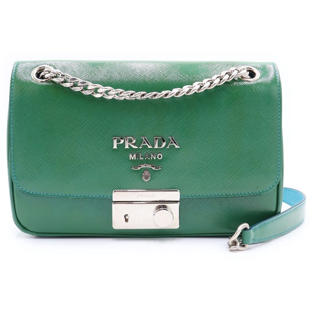 PRADA (プラダ) サフィアーノ ショルダーバッグ チェーンバッグ 