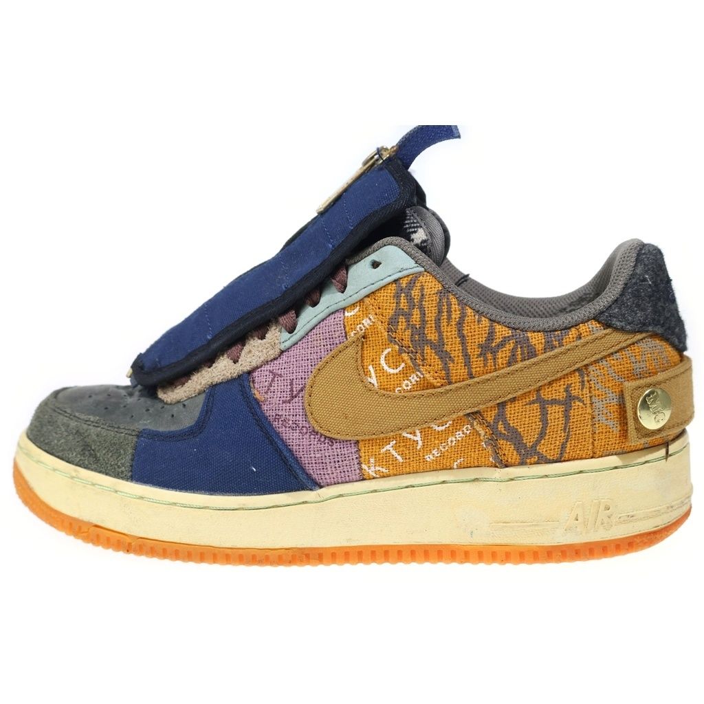 NIKE (ナイキ) ×TRAVIS SCOTT AIR FORCE 1 LOW CACTUS JACK トラヴィススコット エアフォース1 カクタスジャック ローカットスニーカー マルチ US9/27cm CN2405‐900