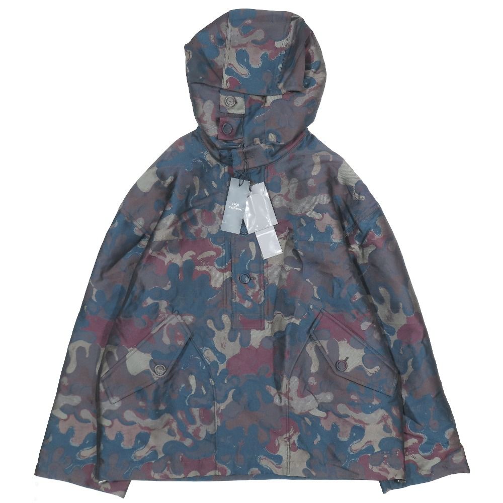 未使用 DIOR ディオール Peter Doig ピーター・ドイグ 21AW カモフラ アノラックパーカー ジャケット ブルゾン 迷彩 48 マルチカラー メンズ 古着 中古 USED