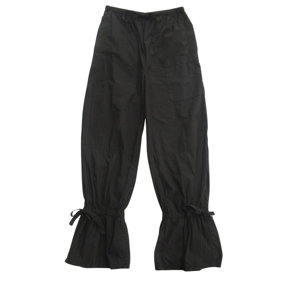 美品 LEMAIRE ルメール PARACHUTE PANTS パラシュート パンツ スラックス イージー シャーリング 34 黒 ブラック レディース 古着 中古 USED