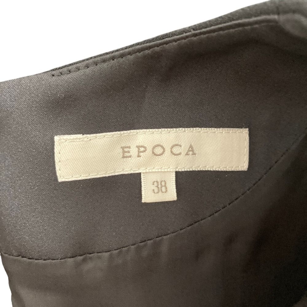 美品　EPOCA　38サイズ　ウールワンピース　Vネック　近年モデル 美品 EPOCA エポカ Vネック レーススリーブ ワンピース サイズ38