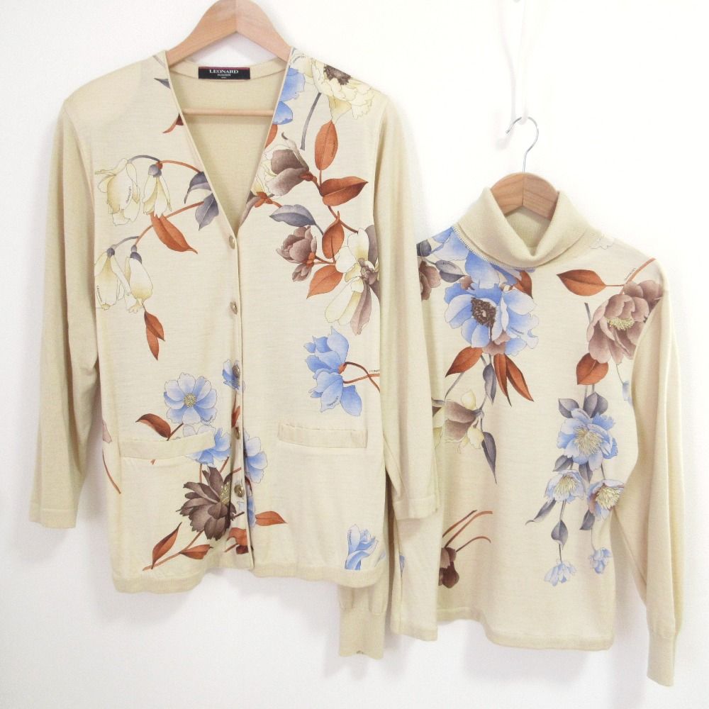 良品 LEONARD FASHION レオナールファッション フラワープリント