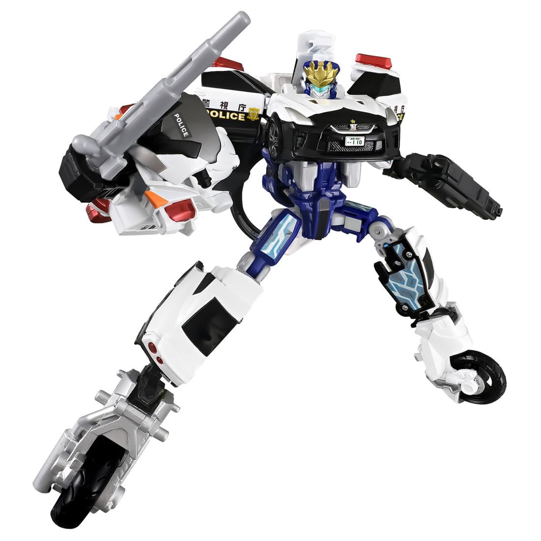 タカラトミー(TAKARA TOMY) トミカ ジョブレイバー TJBDX ユナイトポリスブレイバー パトロールカー＆白バイ 合体セット ミニカー おもちゃ 3歳以上 [単品]