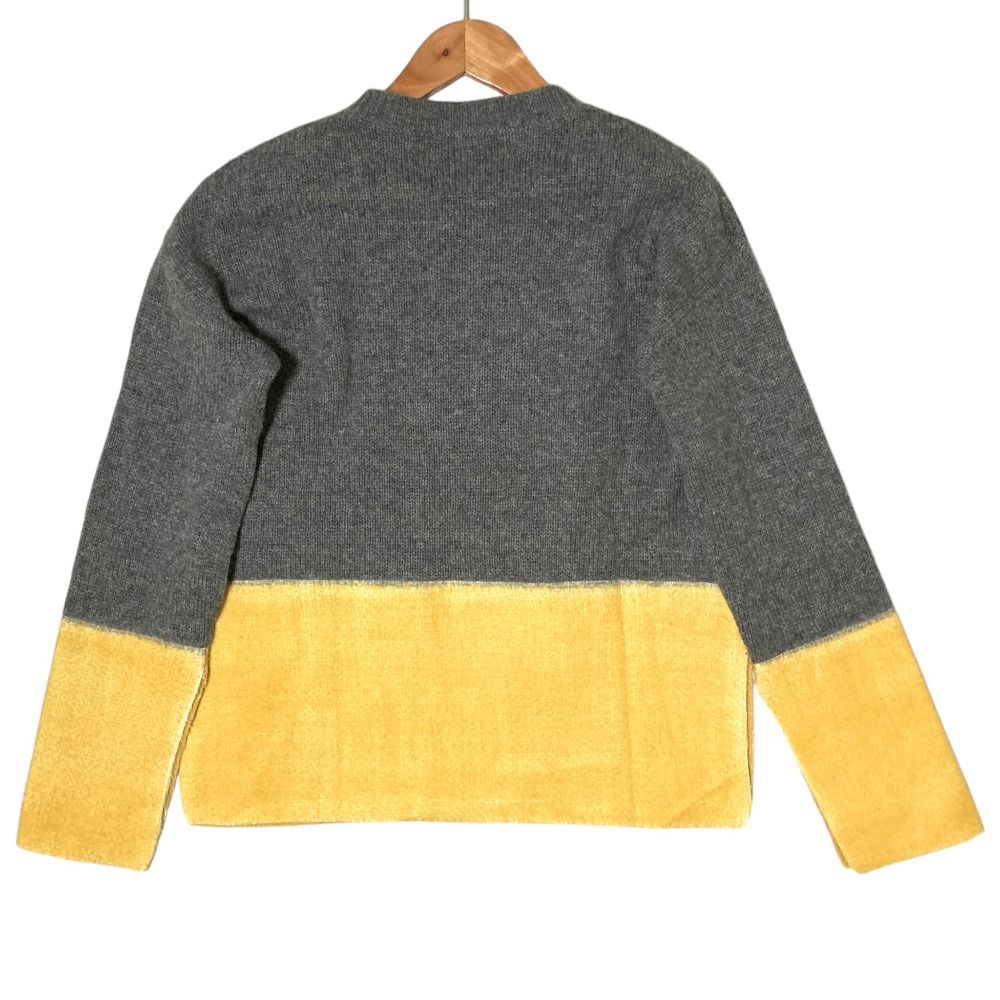 美品 MARNI マルニ バイカラー カシミヤニット サイズ38 グレー