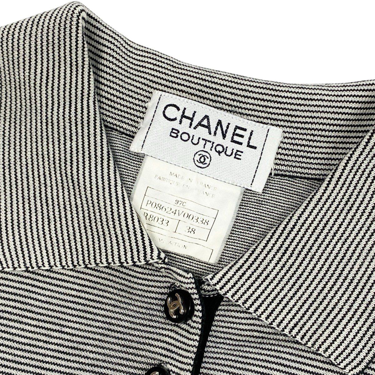 Ce29 CHANEL BOUTIQUE シャネル 1997年 ココマークボタン 半袖