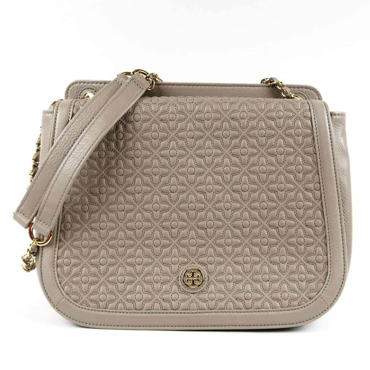 【新品同様・未使用】TORY BURCH トリーバーチ レザー チェーンショルダーバッグ 鞄【UI29】